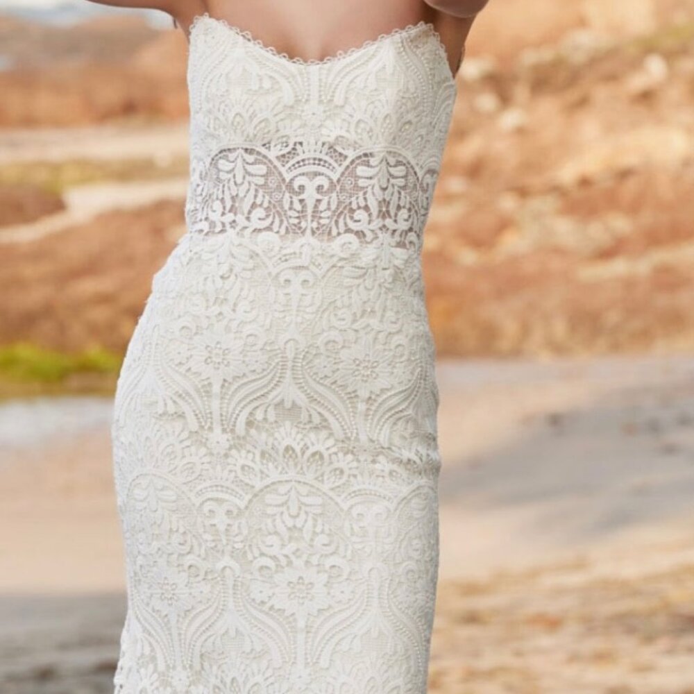 New BHLDN Yesenia strapless wedding gown, size 10